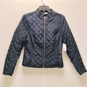 H&M quilted jacket navy blue puffer M NWT